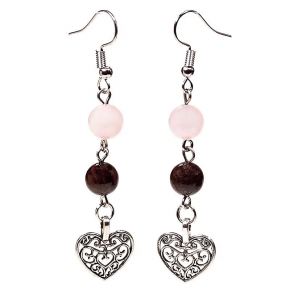 Boucles d'Oreilles Grenat...