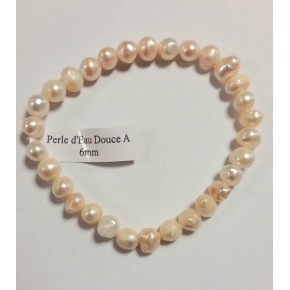 Bracelet 6 mm - Perle d'eau...