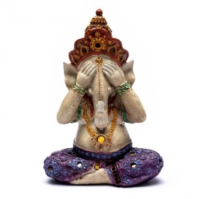 Statuette Ganesh "Ne vois...