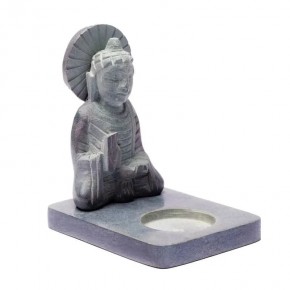 Bougeoir Bouddha en pierre...