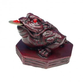 Grenouille Feng Shui rouge