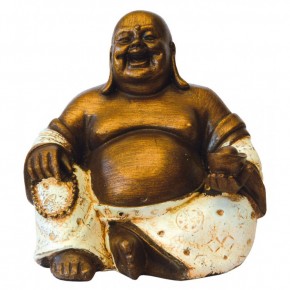 Bouddha rieur - résine - 15 cm