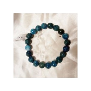 Bracelet 10 mm - Apatite bleue