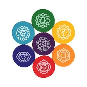 Coussin Rond Bol Chakras PM