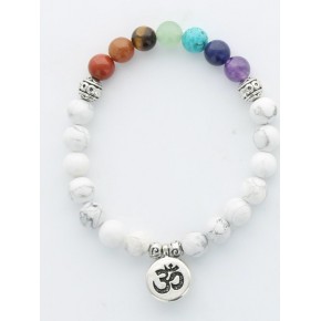 Bracelet Howlite et sept...