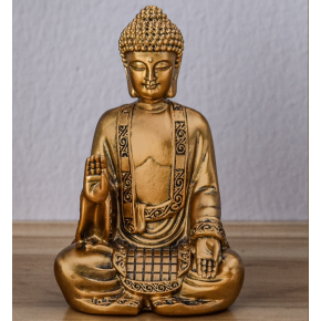 Statue Bouddha Or - 14 cm